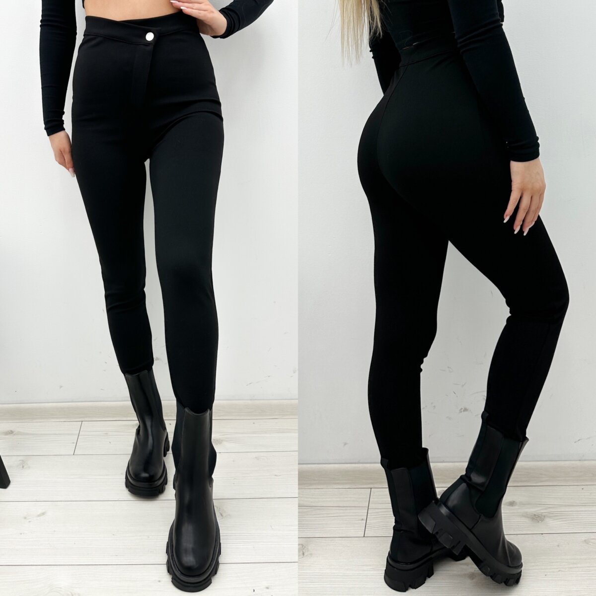 LEGGINSY Z GUZIKIEM