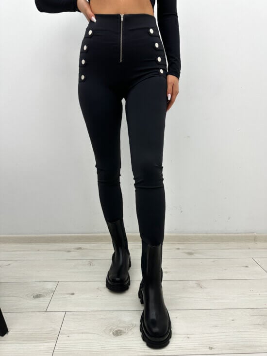 Legginsy z zipem i napami